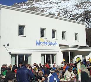 Der Bahnhof Morterasch, Ziel der Gletscherabfahrt