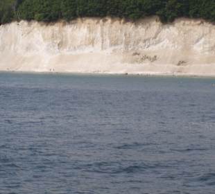 Blick auf Kreidefelsen