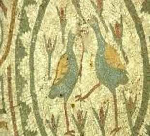 Mosaik mit Vogelmotiv in Arykanda