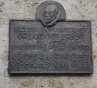 Schild vom Orlando di Lasso