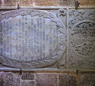 Grabplatte fränk. Adel