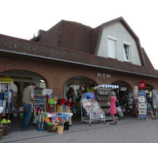 Shops and Restaurants at Sea Front in Dahme