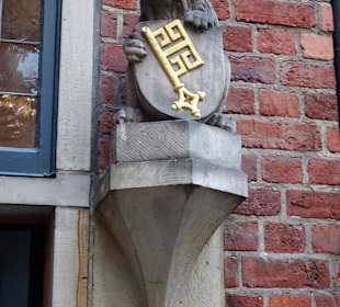Löwe mit Bremer Schlüssel in der Böttcherstraße
