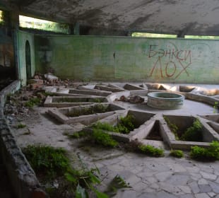 Ruine Badhaus des Sanatoriums
