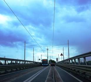Anfahrt nach Venedig hinein
