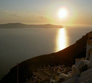 Sonnenuntergang in Fira