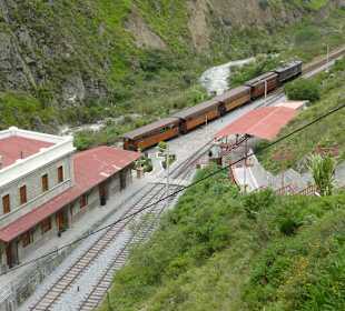 Blick auf den Bahnhof