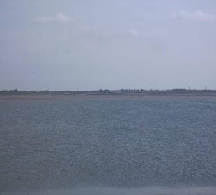 Blick vom Fährhafen Baltrum nach Neßmersiel