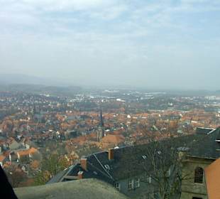 Blick vom Schloss auf die Stadt