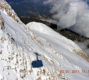 Fahrt nach oben, Schneegrenze erreicht