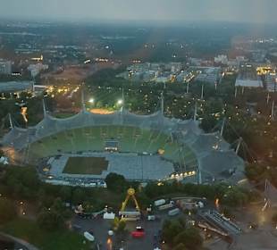 Olympiastadion vom Turm fotografiert