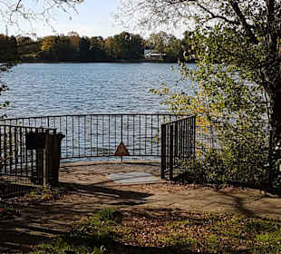 Betretbarer Wassereinlauf als Aussichtspunkt