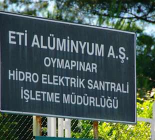 Anfahrt zum Staudamm von Side nach Manavgat