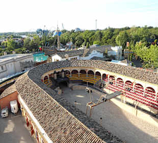 Blick vom Zimmer auf die "Arena"