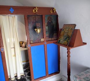 In der Kapelle Agios Nikolaos