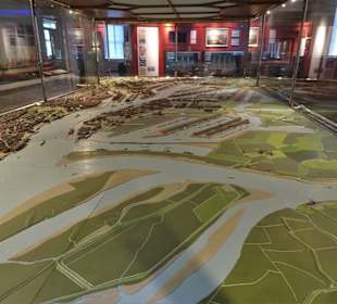 Blick auf das Hafenmodell