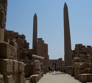 Obelisken im Karnak Tempel