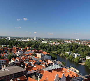Ausblick von St. Petri auf die Stadt