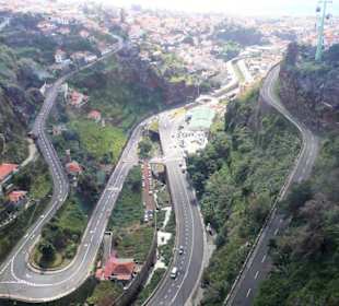 Blick aus der Seilbahn