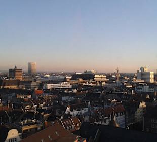 Düsseldorf von oben aus dem Riesenrad