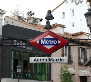 Metrostation in der Nähe des Hotels