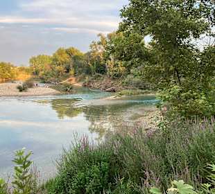 Ufer des Wasserfalls 