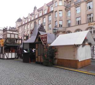 Der Mittelalter Weihnachtsmarkt.