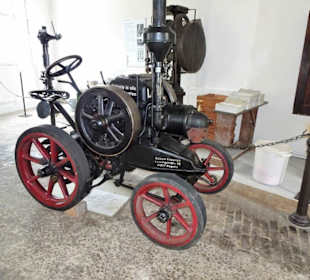 Mobiler Transmissionsantrieb im Museum