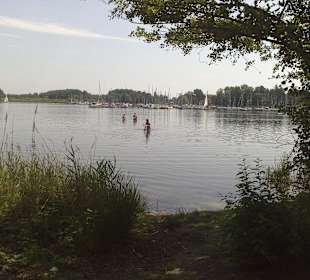 Kleine Bucht an der Badeinsel