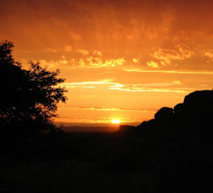 Sonnenuntergang in der Canyon Lodge