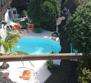 Der Pool im Haus von Cesar Manrique.