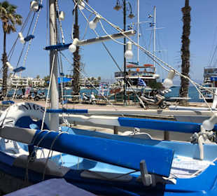 Blick auf einen Teil des Hafens