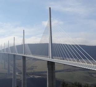 Millau bridge from the viewpoint