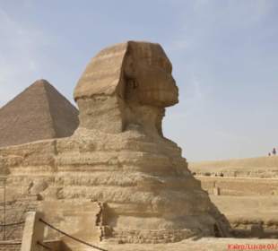 Spinx mit Cheops Pyramide