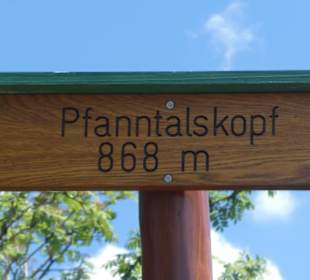Am Gipfel vom Pfanntalskopf im Rennsteiggarten