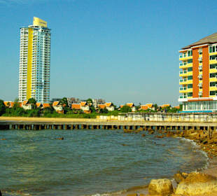 Blick zum Jomtienbeach