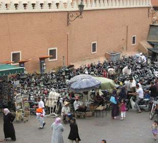 Motorrollerparkplatz