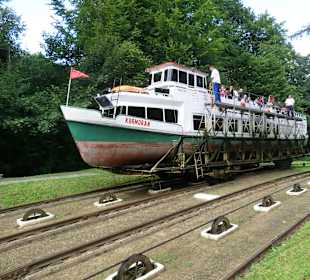 Auf dem Schienenwagen