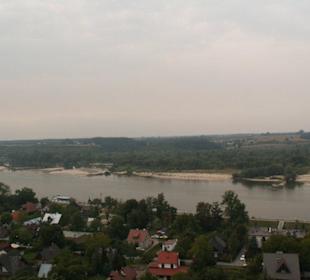 Widok z zamku na dolinę Wisły