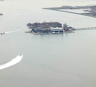 Blick auf die Einwanderungsinsel 