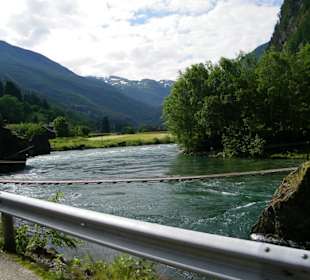 Viel Wasser an der Strecke