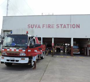 Feuerwehrstation auf dem Weg in den Forest Park