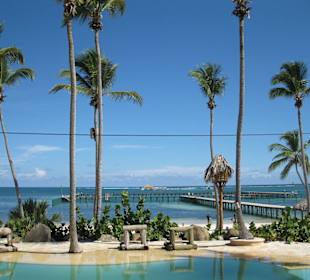 Ausblick auf die Delfinanlage - Traumhaft