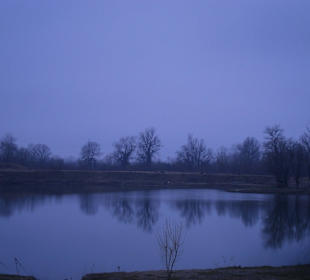 The Big lake - a very dark 1st of March
