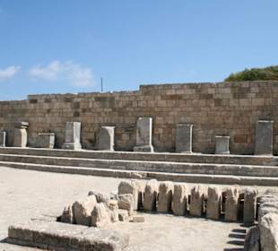 Antikes Kamiros Marktplatz