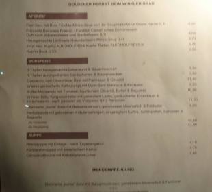 Speisekarte 1