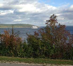 Blick Kleiner Brombachsee auf Großen Brombachsee