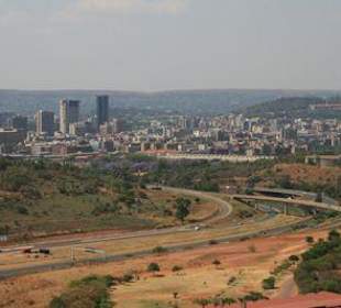Blick vom Voortrekker Monument auf Pretoria