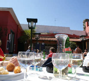 Im windgeschützten Innenhof