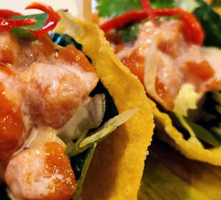 Crazy-Seafood Tacos closeup